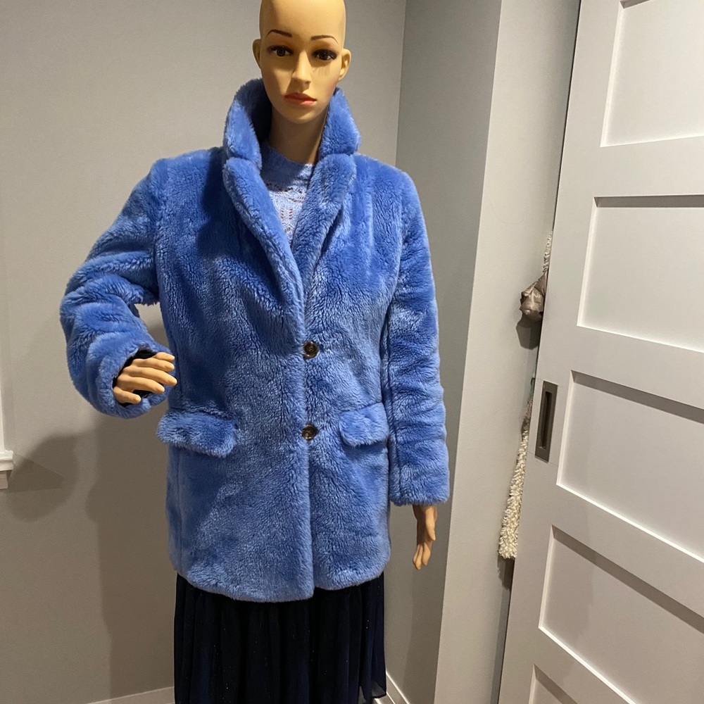 Faux Fur coat.j.crew.size xs